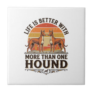 Pharaoh Hound Shirt Vintage Hundeliebhaber Sonnenu Fliese