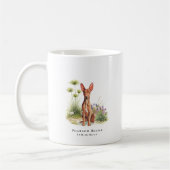 Pharaoh Hound | Wasserfarben-Hund & Rasse-Zitat Kaffeetasse (Links)