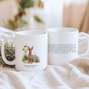 Pharaoh Hound Wasserfarben-Hund & Rasse-Zitat Kaffeetasse