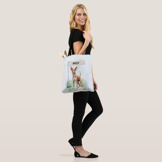 Pharaoh Hound Watercolor Personalized Dog Tasche (Am Model)