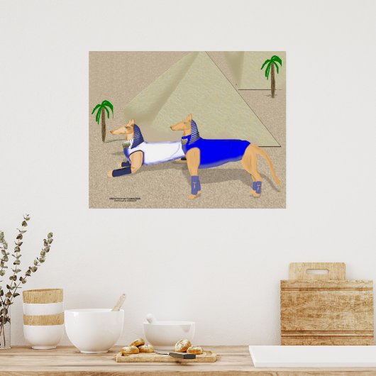 Pharaoh Hounds Poster (Küche)