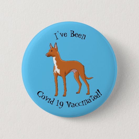 Pharaoh-Hund-Cartoon Button (Vorderseite)