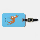 Pharaoh-Hund-Cartoon Gepäckanhänger (Vorderseite horizontal)