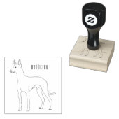 Pharaoh-Hund-Cartoon Gummistempel (Stempel)