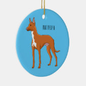 Pharaoh-Hund-Cartoon Keramik Ornament (Rechts)
