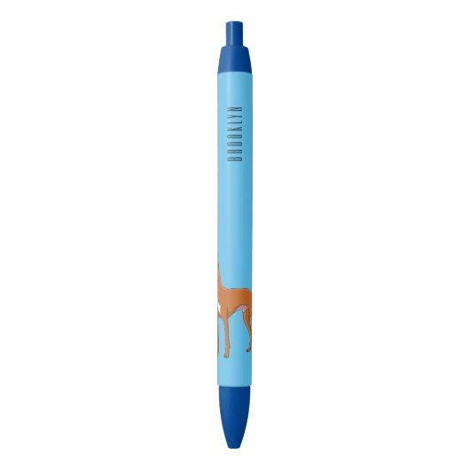 Pharaoh-Hund-Cartoon Kugelschreiber (Vorderseite Vertikal)