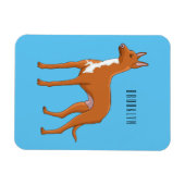 Pharaoh-Hund-Cartoon Magnet (Horizontal)