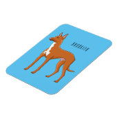 Pharaoh-Hund-Cartoon Magnet (Linke Seite)