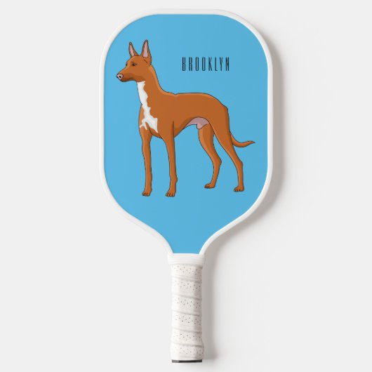 Pharaoh-Hund-Cartoon Pickleball Schläger (Vorderseite)