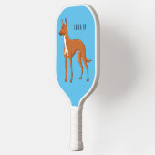 Pharaoh-Hund-Cartoon Pickleball Schläger (Links)