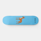 Pharaoh-Hund-Cartoon Skateboard (Horizontal)