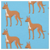 Pharaoh-Hund-Cartoon Stoff (Nahaufnahme)