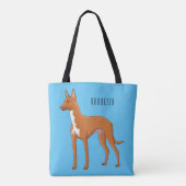 Pharaoh-Hund-Cartoon Tasche (Rückseite)