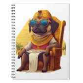 Pharaoh Mops - Altägyptischer Hund Notizblock (Vorderseite)