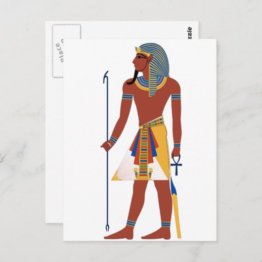 Pharaoh Postkarte (Vorne/Hinten)