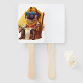 Pharaoh Pug � Ancient Egypt Dog Fächer (Vorne und Hinten)