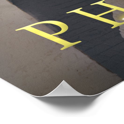 Pharaoh | Pyramiden | Goldener Donner | Digitale K Poster (Ecke)