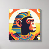 Pharaoh Schimpanse Tut 8 Leinwanddruck (Vorderseite)