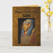 Pharaoh Son Happy Vatertag Spaß Karte (Gelbe Blume)