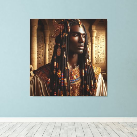 Pharaoh-Strahlung Leinwanddruck (Insitu (Holzboden))
