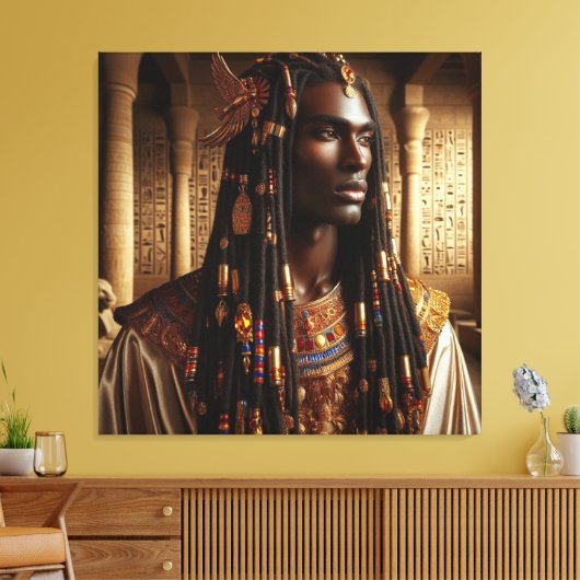 Pharaoh-Strahlung Leinwanddruck (Insitu (Wohnzimmer))