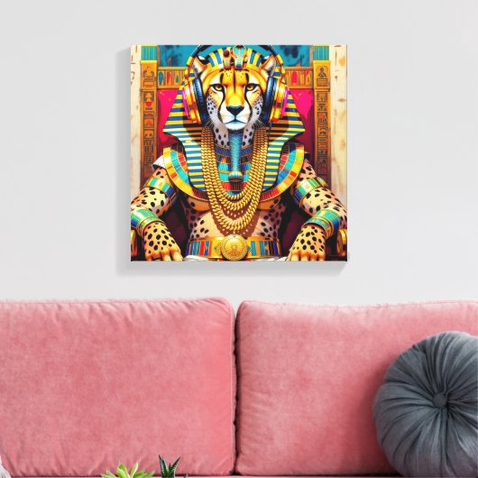 PHARAOH TUT-CHEPARD LEINWANDDRUCK (Insitu (Wohnzimmer))