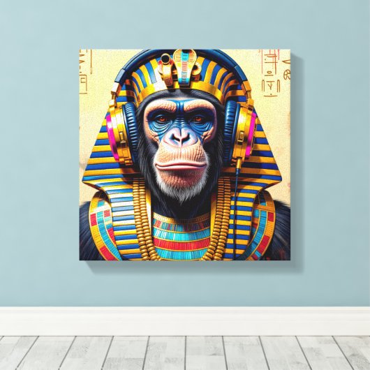 PHARAOH TUT-CHIMPANZEE 2 LEINWANDDRUCK (Insitu (Holzboden))