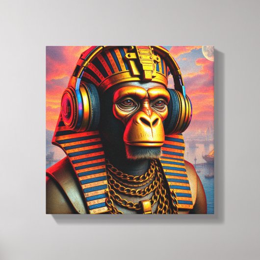 PHARAOH TUT-CHIMPANZEE 4 LEINWANDDRUCK (Vorderseite)