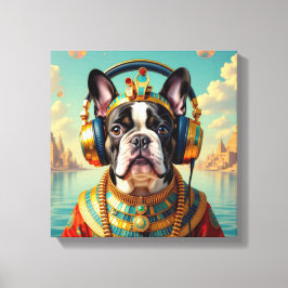 PHARAOH TUT-FRENCH BULLDOG 2 LEINWANDDRUCK