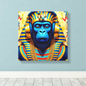 PHARAOH TUT-GORILLA LEINWANDDRUCK (Insitu (Holzboden))
