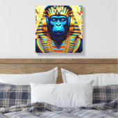 PHARAOH TUT-GORILLA LEINWANDDRUCK (Insitu (Schlafzimmer))