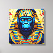 PHARAOH TUT-GORILLA LEINWANDDRUCK (Vorderseite)