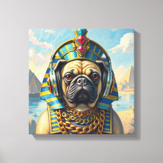 PHARAOH TUT-PUG 2 LEINWANDDRUCK (Vorderseite)