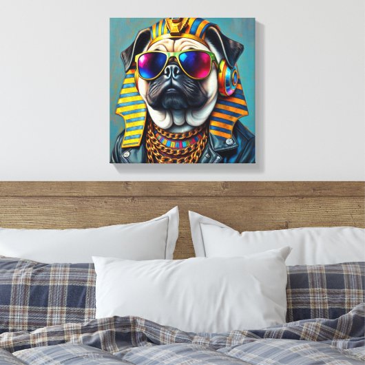 PHARAOH TUT-PUG LEINWANDDRUCK (Insitu (Schlafzimmer))