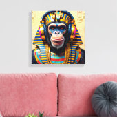 PHARAOH TUT-SCHIMPANSE 2 LEINWANDDRUCK (Insitu (Wohnzimmer))