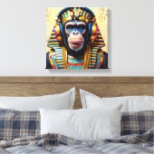 PHARAOH TUT-SCHIMPANSE 2 LEINWANDDRUCK (Insitu (Schlafzimmer))