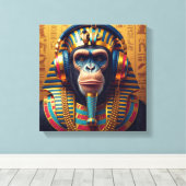 PHARAOH TUT-SCHIMPANSE 3 LEINWANDDRUCK (Insitu (Holzboden))