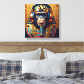 PHARAOH TUT-SCHIMPANSE 3 LEINWANDDRUCK (Insitu (Schlafzimmer))