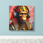 PHARAOH TUT-SCHIMPANSE 4 LEINWANDDRUCK (Insitu (Holzboden))