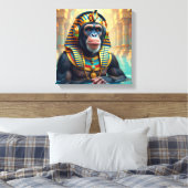 PHARAOH TUT-SCHIMPANSE 5 LEINWANDDRUCK (Insitu (Schlafzimmer))
