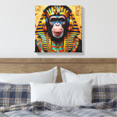 PHARAOH TUT-SCHIMPANSE LEINWANDDRUCK (Insitu (Schlafzimmer))