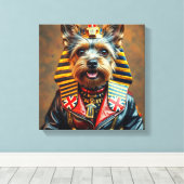 PHARAOH TUT-YORKSHIRE TERRIER 3 LEINWANDDRUCK (Insitu (Holzboden))