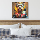 PHARAOH TUT-YORKSHIRE TERRIER 3 LEINWANDDRUCK (Insitu (Schlafzimmer))