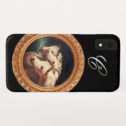 Pharaoh's Chariot Horses Monogram Case-Mate iPhone Hülle (Rückseite (Horizontal))