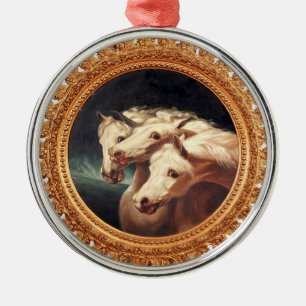 Pharaoh's Chariot Pferde Silbernes Ornament