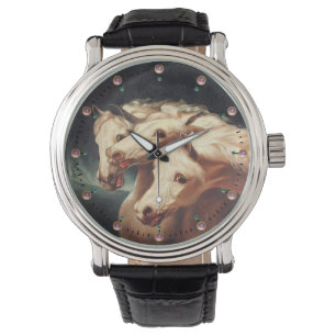 Pharaoh's Chariot White Arabian Pferde Armbanduhr