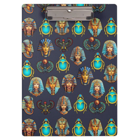Pharaoh's Legacy: Antique Egyptian Patterns  Klemmbrett (Vorderseite)