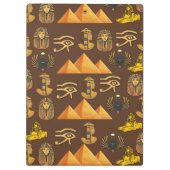 Pharaoh's Legacy: Antique Egyptian Patterns  Klemmbrett (Rückseite)