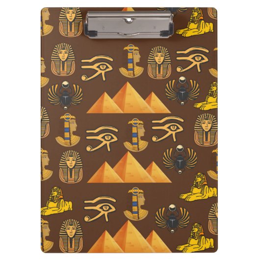 Pharaoh's Legacy: Antique Egyptian Patterns  Klemmbrett (Vorderseite)