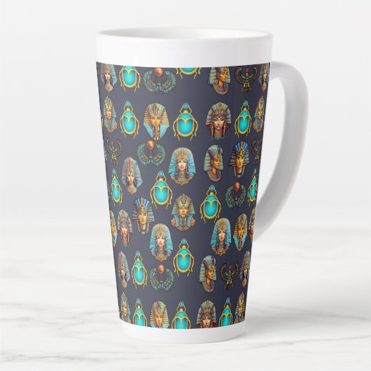 Pharaoh's Legacy: Antique Egyptian Patterns Milchtasse (Rechte Ecke)